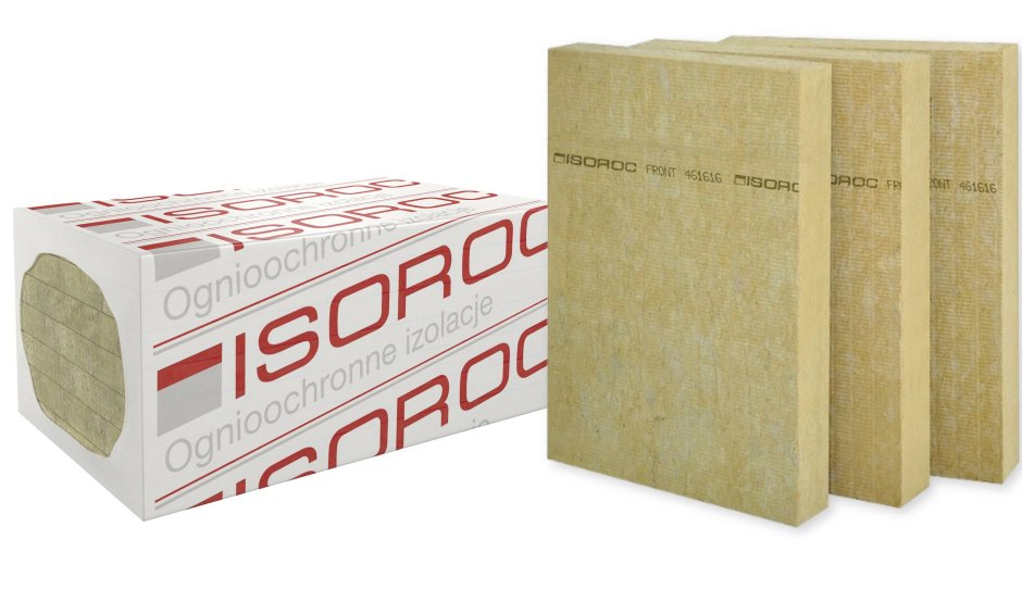 ISOROC мин. вата фасадная 1000 х 600 х 100 мм (1,8 м2 упак.)