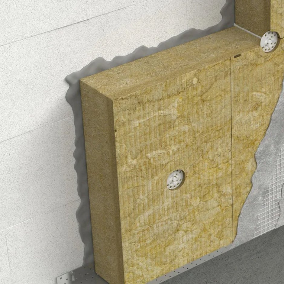 Схема утепления стен мокрый фасад