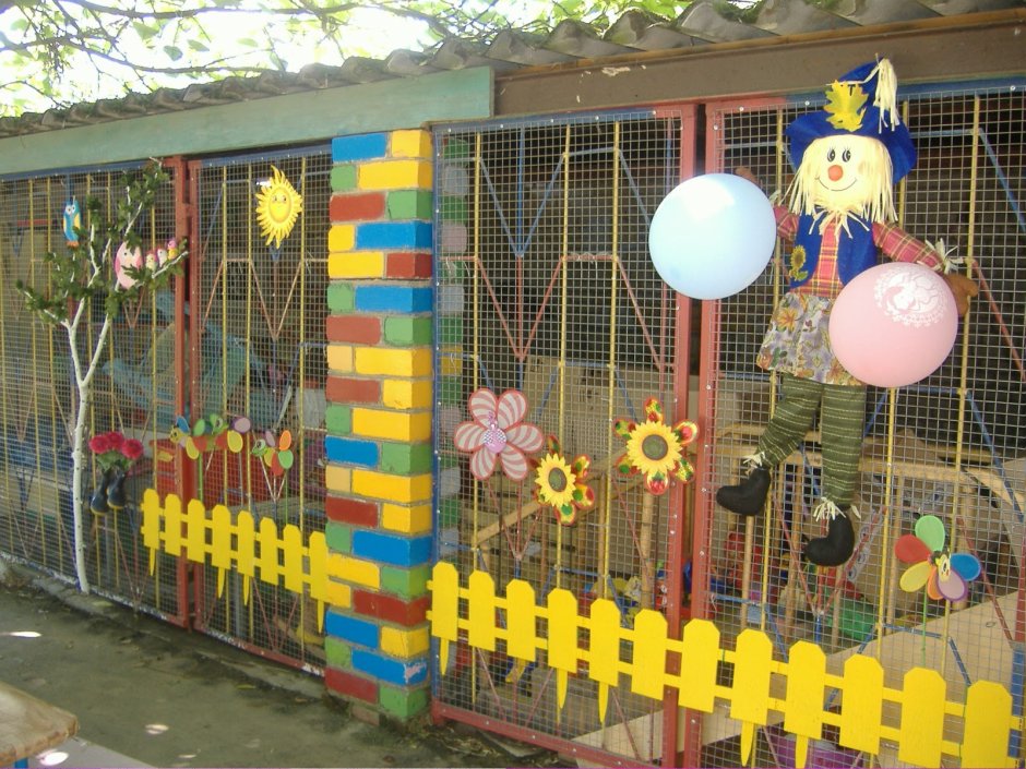 Оформление территории детского сада в летний период