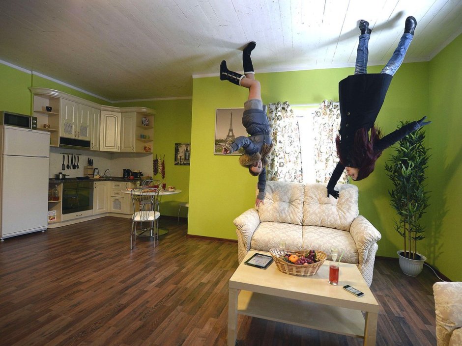 Upside down