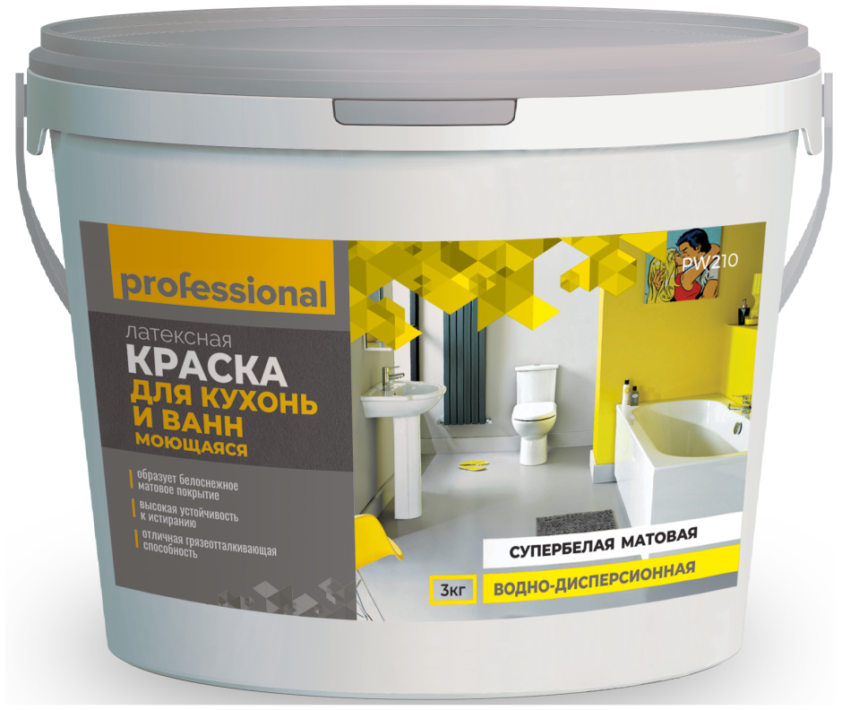 Эксперт краска влагостойкая супербелая матовая латексная