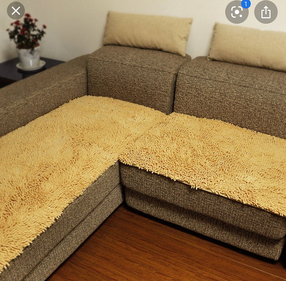 накидка на диван из экокожи