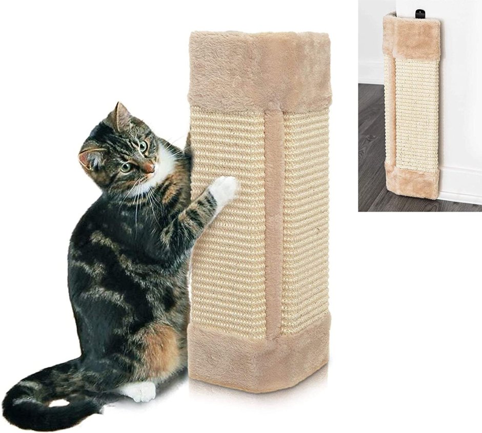 Когтеточка из белёного дуба Catsby Roll