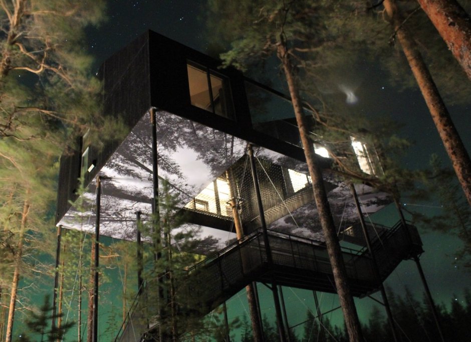 Дизайнерский дом в лесу