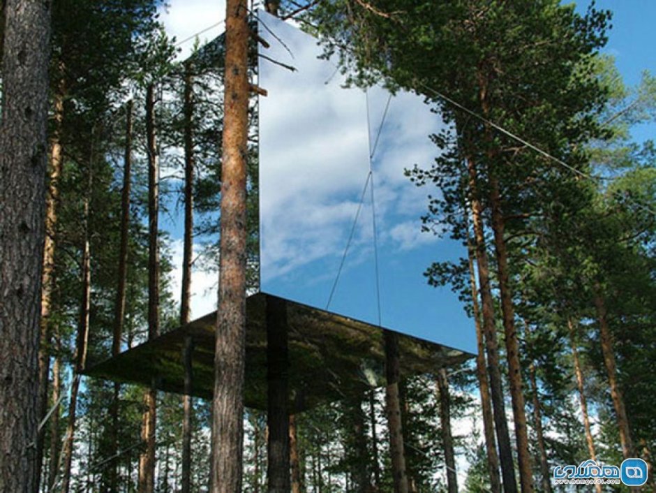 Treehotel Швеция the Mirrorcube
