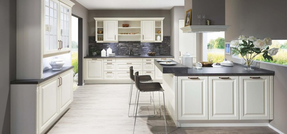 Кухня в розовом цвете