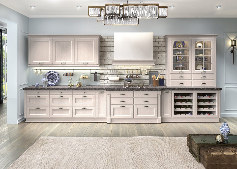 Итальянские кухни в современном стиле