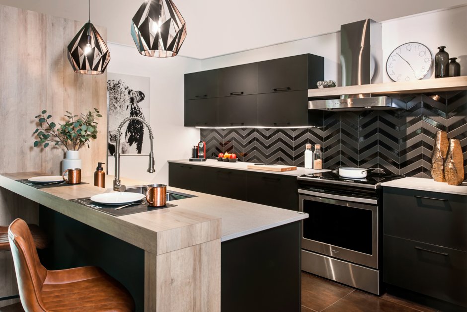 Кухни с открытыми полочками в стиле Неоклассика