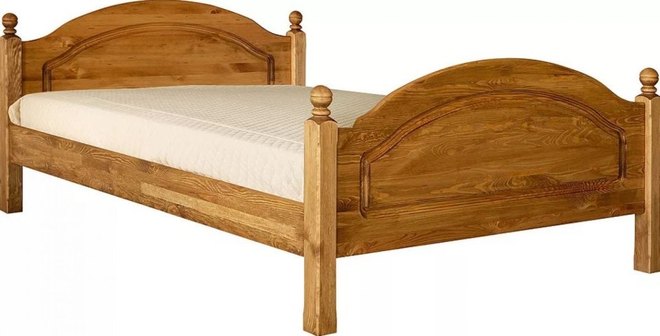 Кровать одинарная 1-09 «Лотос 8905» бм701 брашированный крем