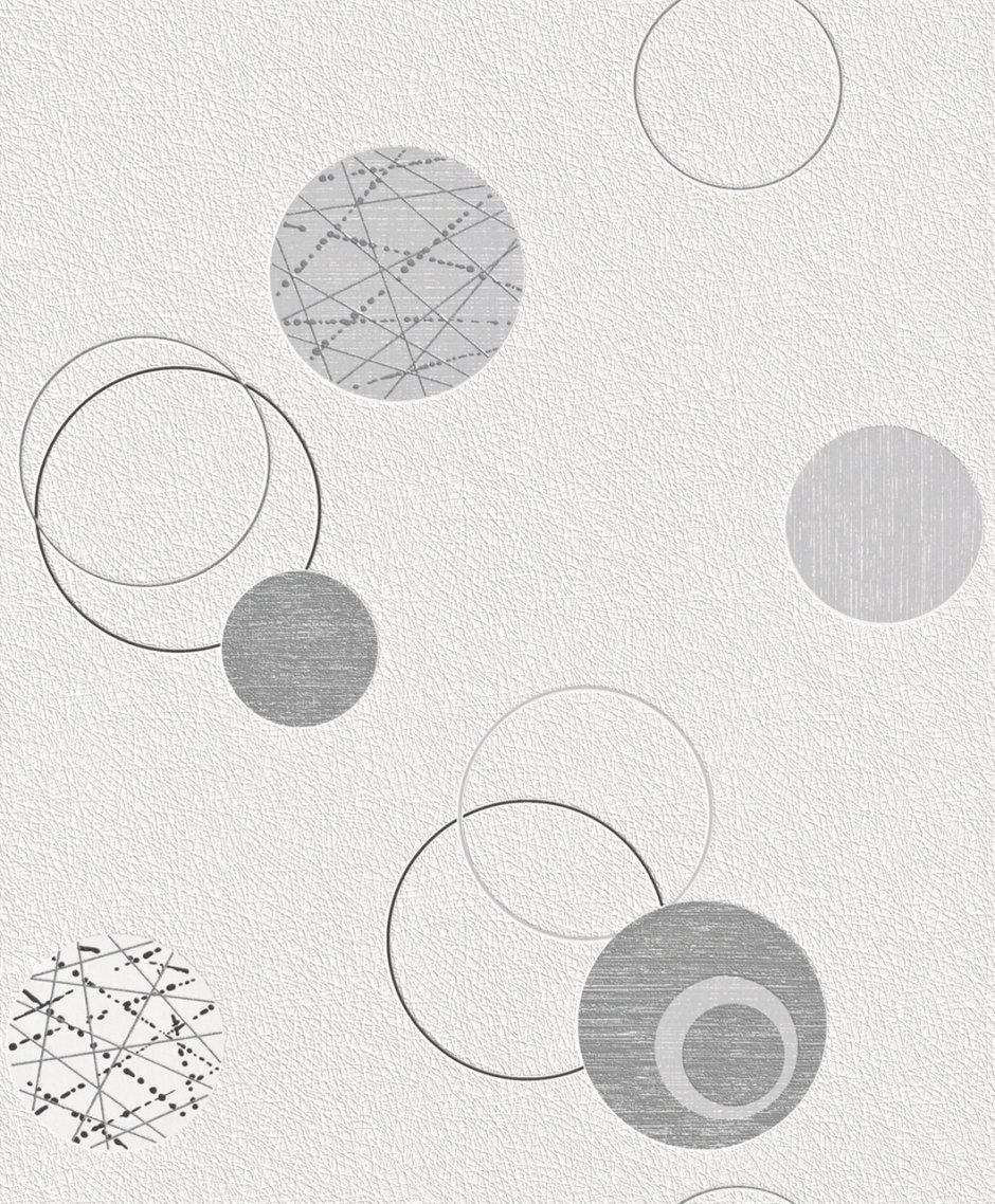 Silver Grey circles Planet Rasch 475906
