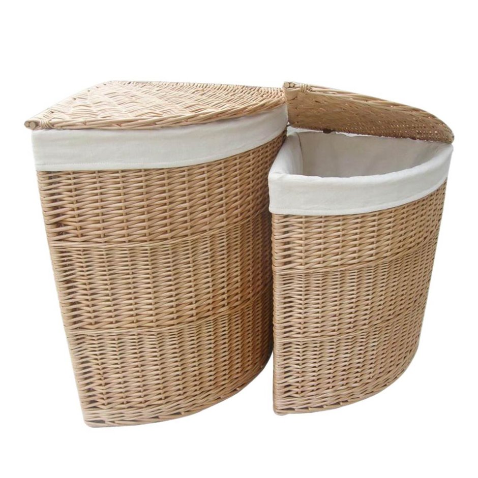 Корзина для белья Rattan Style 50 л полипропилен цвет бежевый/коричневый