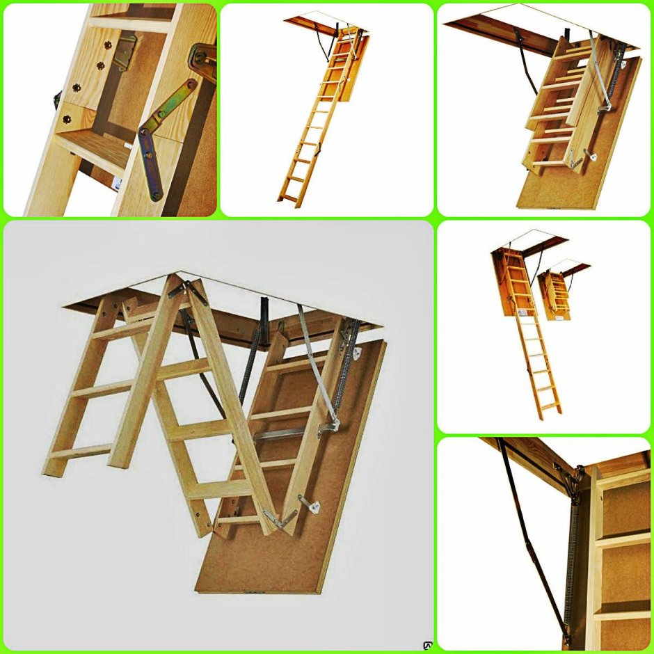Чердачная лестница Факро 120х60 габариты