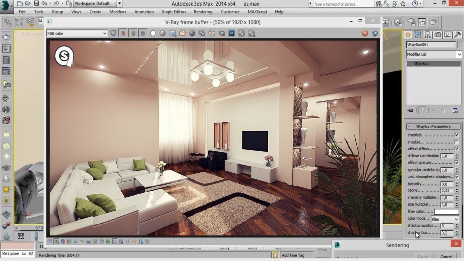 Скетчап Vray визуализация