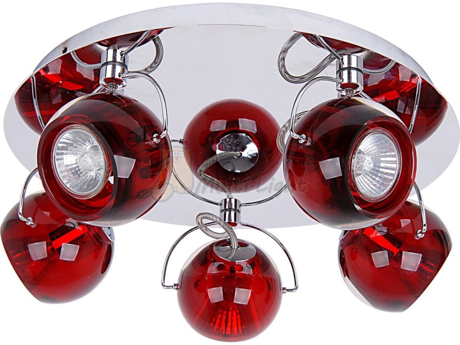Ideal Lux Lilly sp5 Rosso, e14, 200 Вт