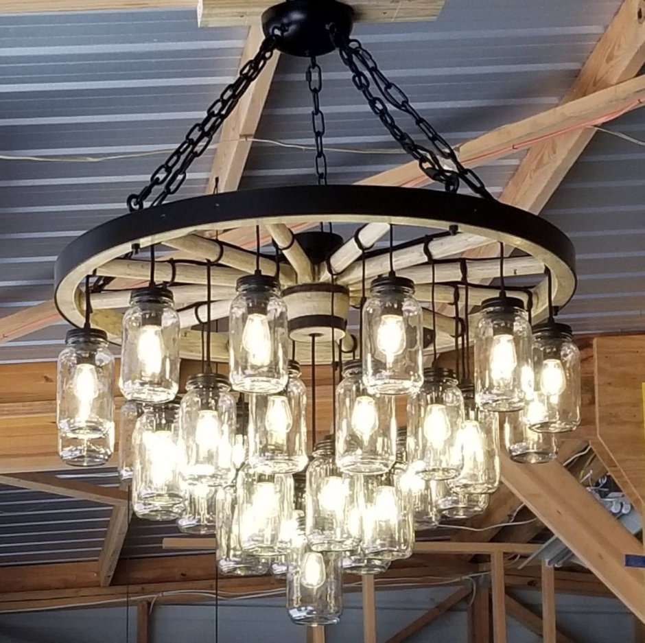 Лампа в деревенском стиле