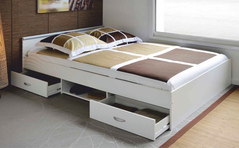 Кровать икеа с выдвижными ящиками двуспальная
