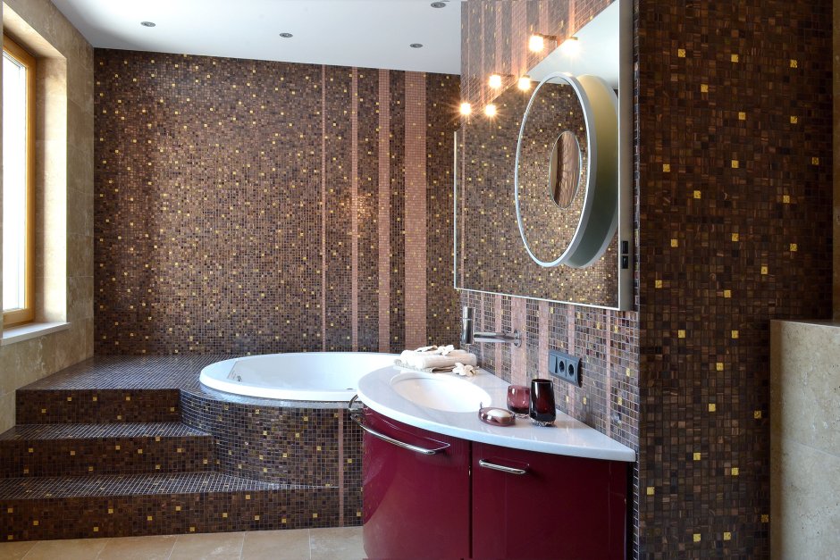 Ванная комната отделка мозаикой