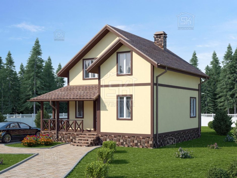 Дачный дом из СИП панелей