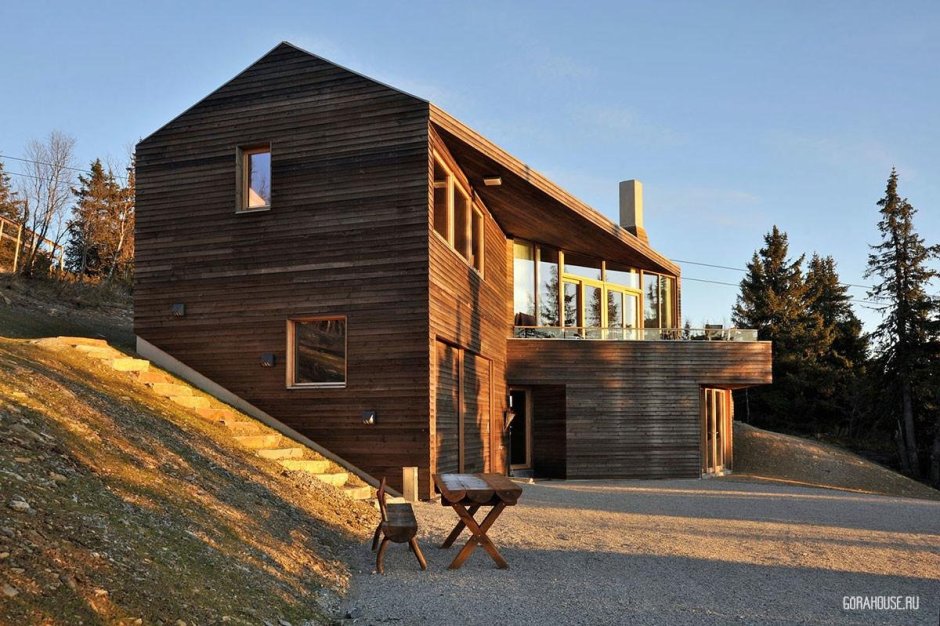 Деревянный дом в горах Норвегии от студии JVA