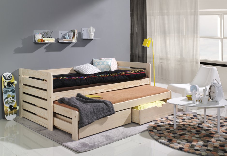 Кровать с выдвижной кроватью