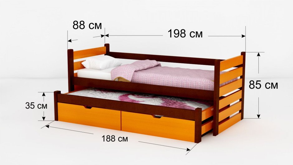 Ивиса 2-82 кровать с выдвижным спальным местом