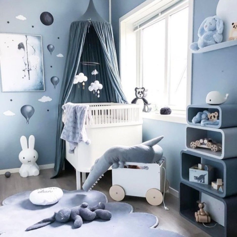 Стильные детские комнаты для новорожденных