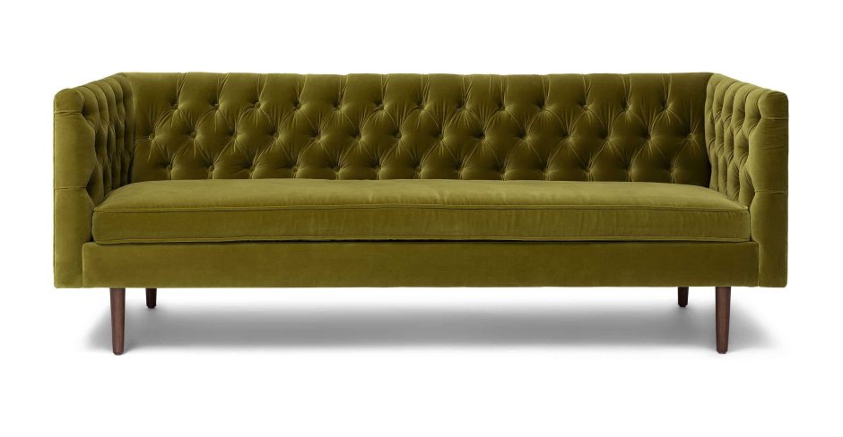 Mid Century Modern зеленый диван