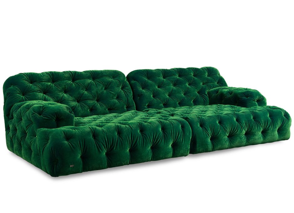 Американский диван зеленый