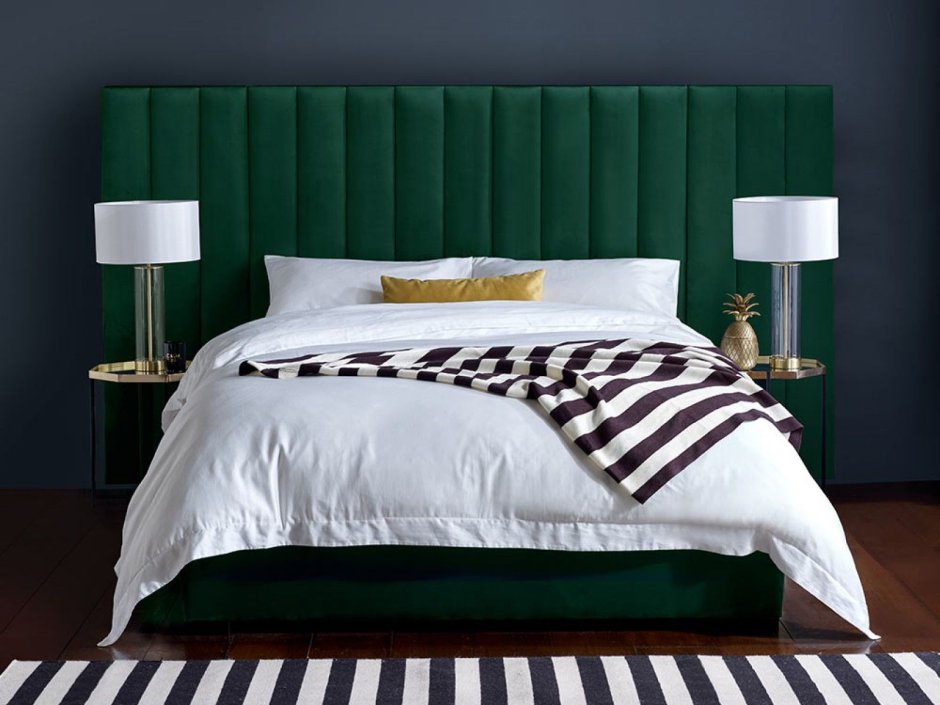 Кровать Maxwell зеленого цвета 200х200 с подъёмным механизмом