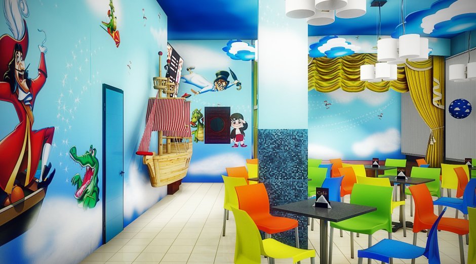Детское кафе дизайн интерьера