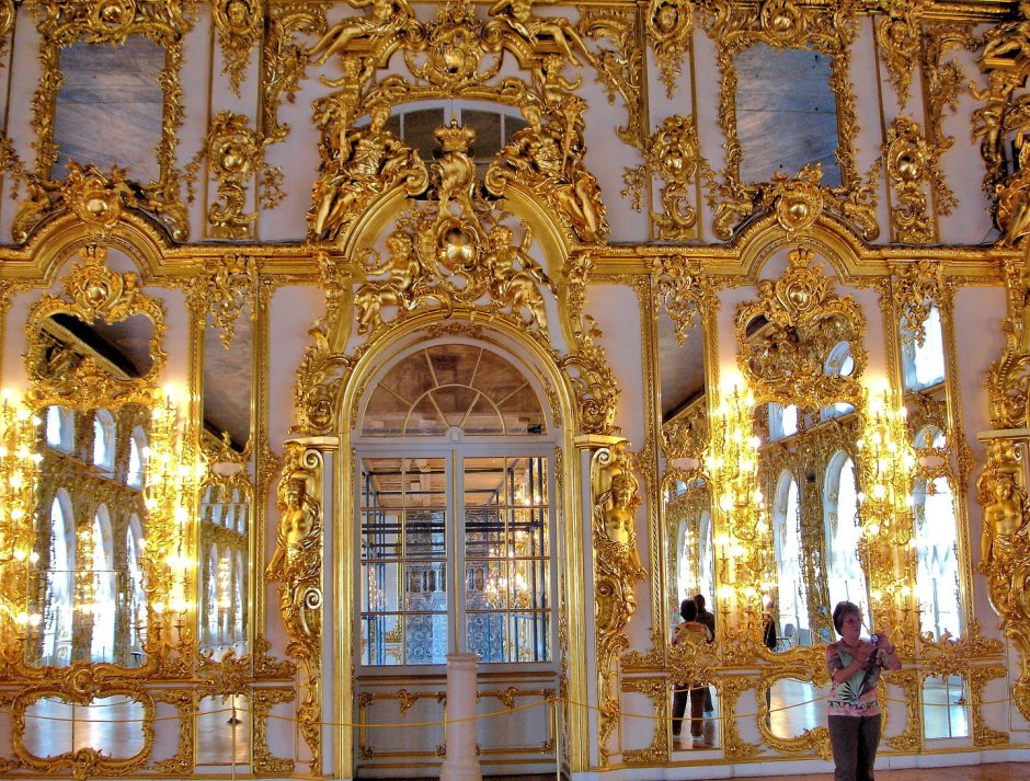 Зимний дворец Санкт-Петербург Золотая гостиная императрицы