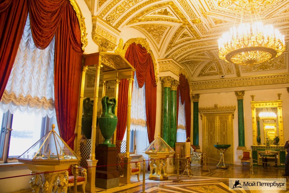 Акварели Луиджи Премацци интерьеров зимнего дворца