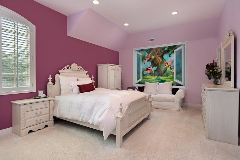 Цвет стен в спальне