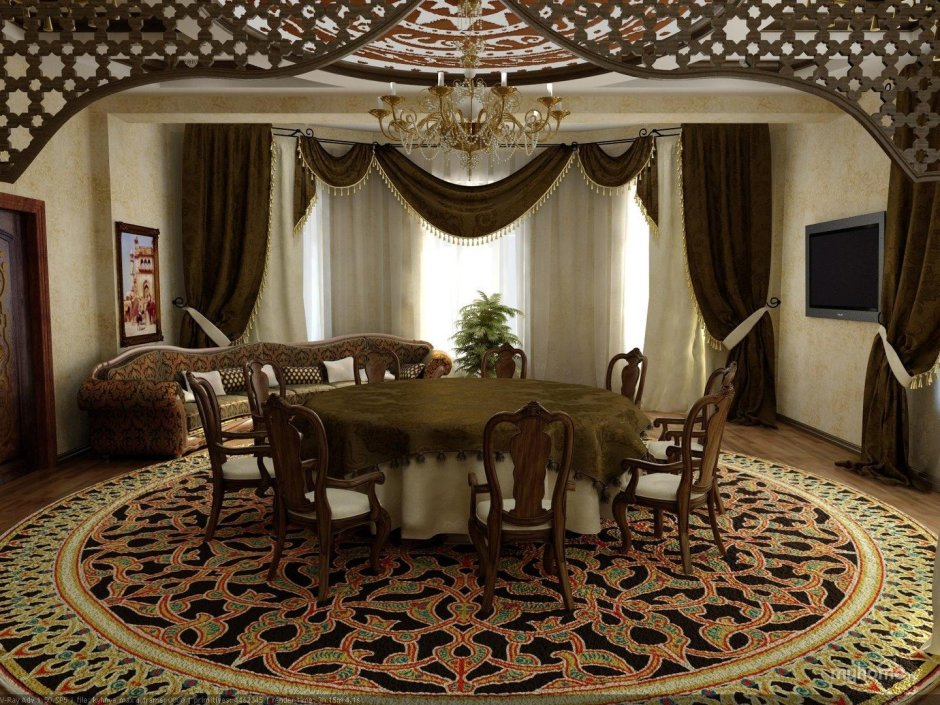 Гостиная в казахском стиле