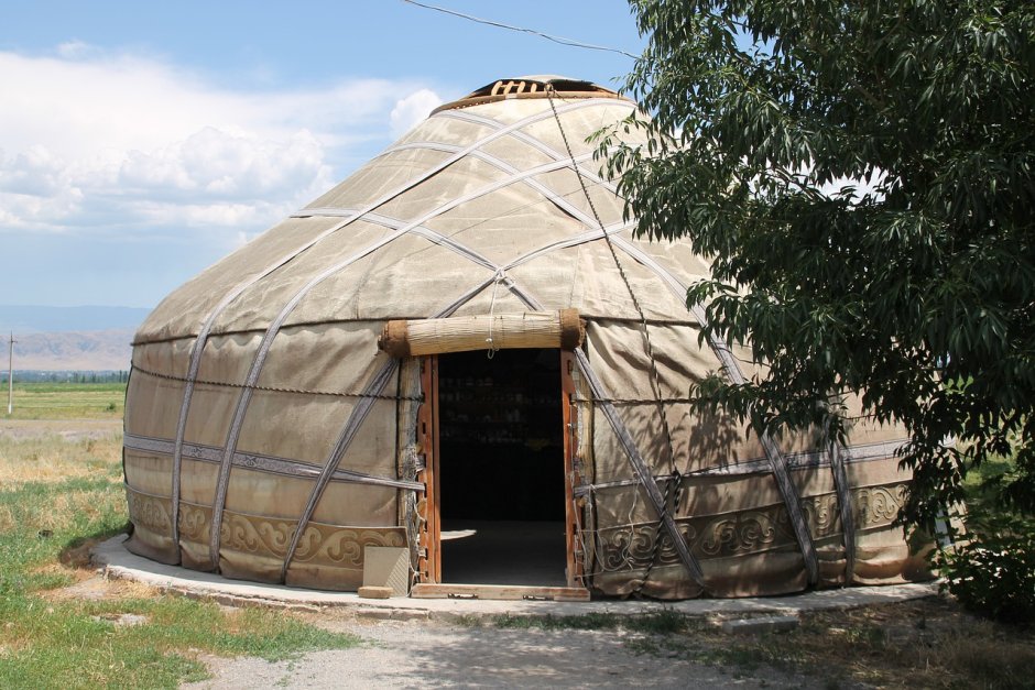 Киргизия кочевая юрта