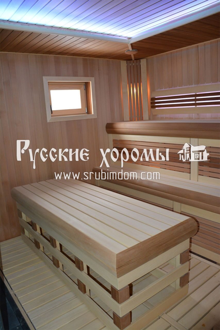 Парилка со столом для парения