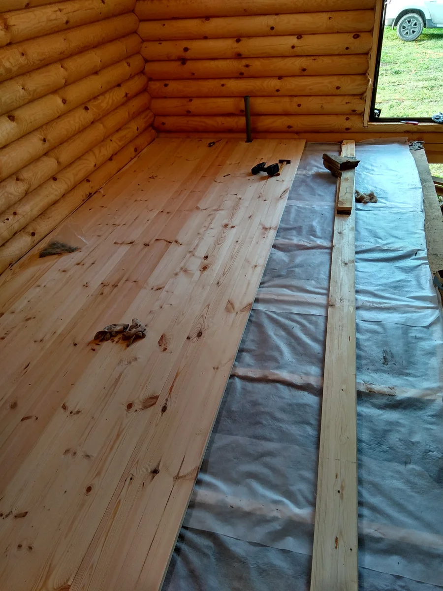 Настелить пол в деревянном доме