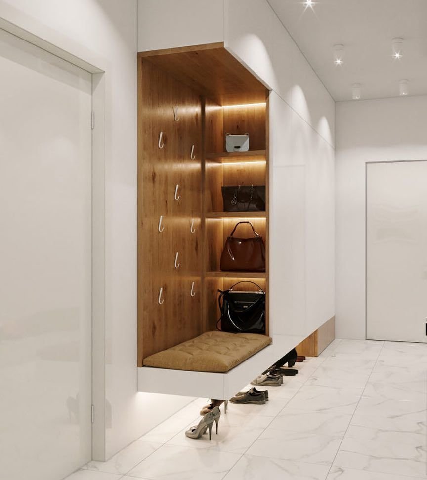 Парящий шкаф в прихожую