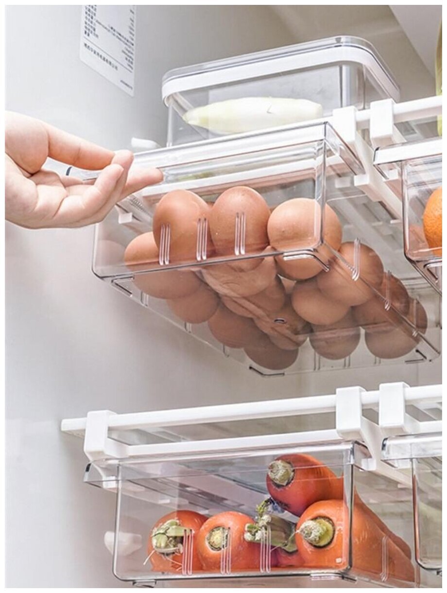 Разобрать выдвижной ящик холодильника Лджи