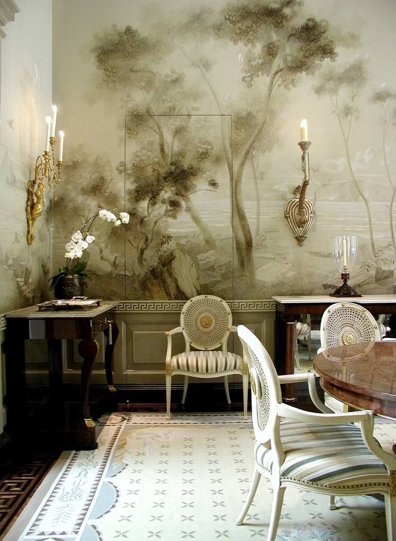 Affresco фрески в интерьере кухни