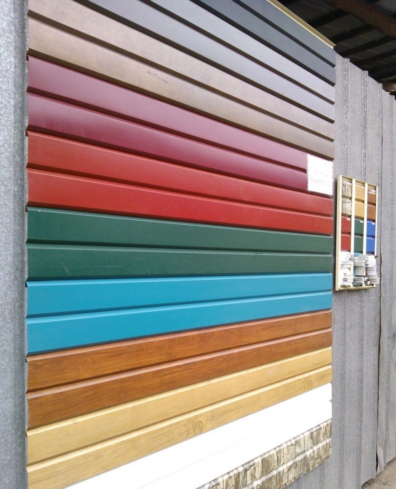 Металлосайдинг цветовая гамма