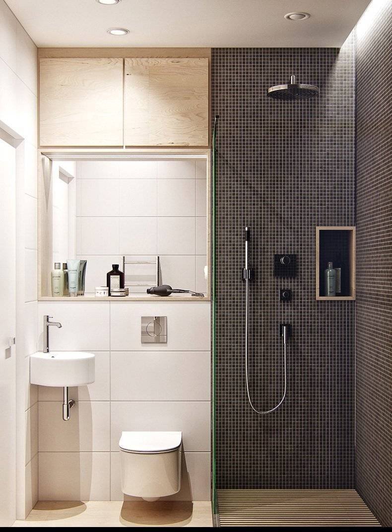 Санузел 4.1 кв.м с душевой 1200х800