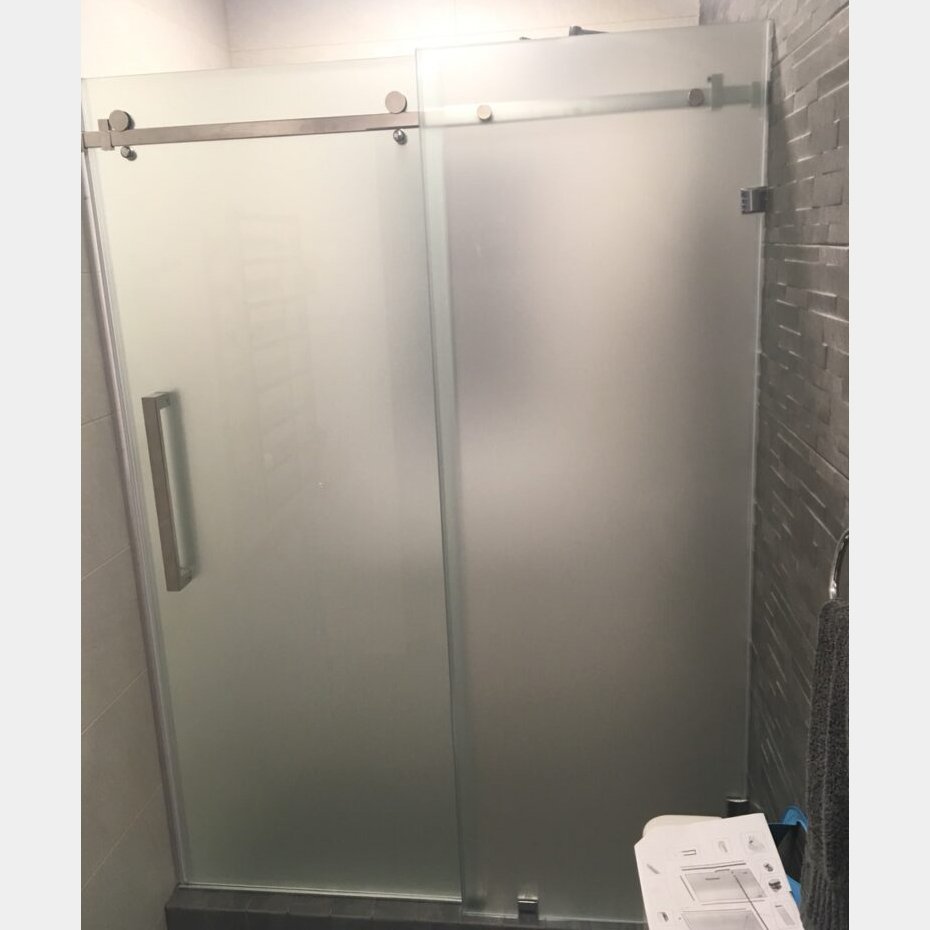 Душевая перегородка с дверью для душа 132см