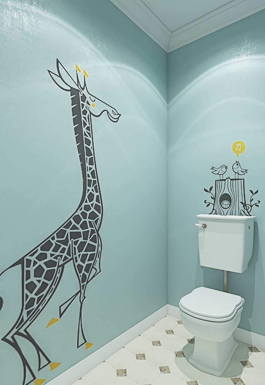 Плитка с жирафами в ванну
