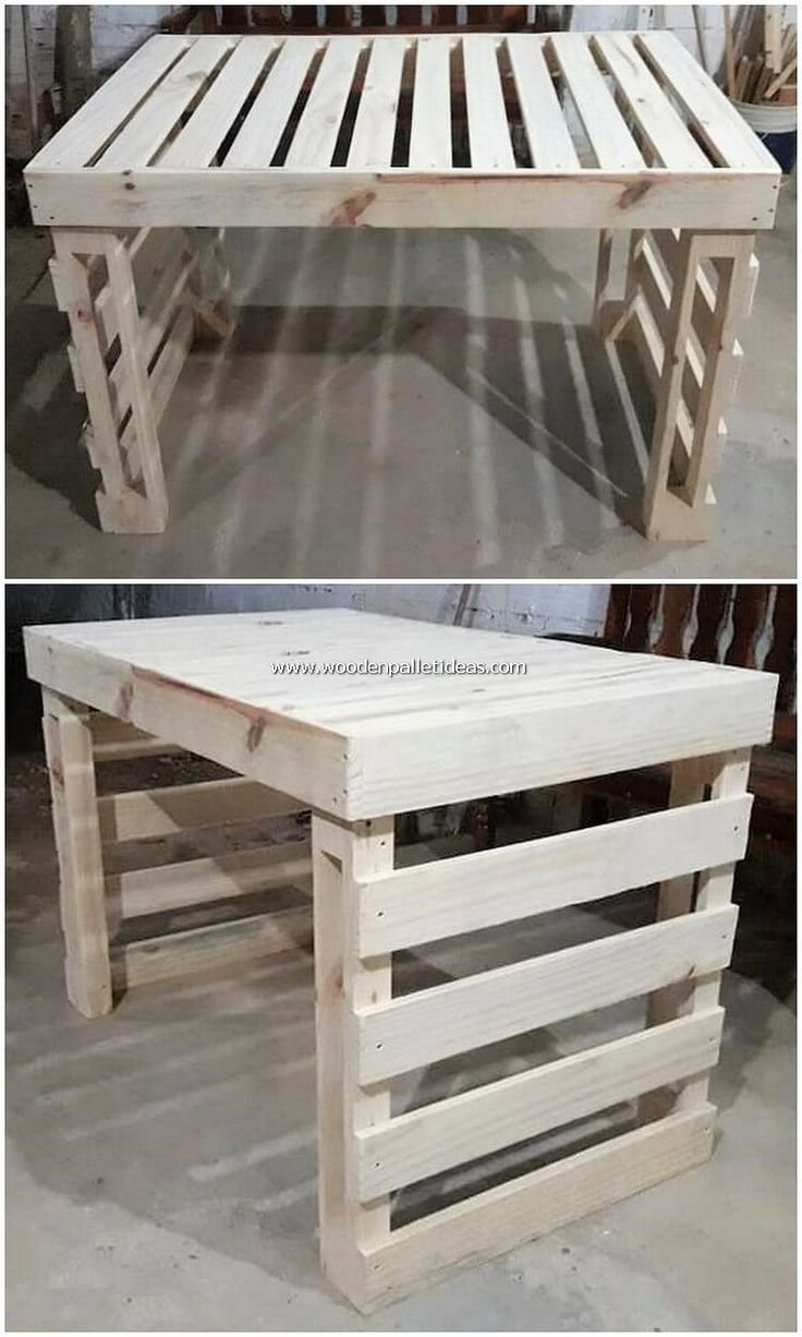 Стол из паллетов для дачи