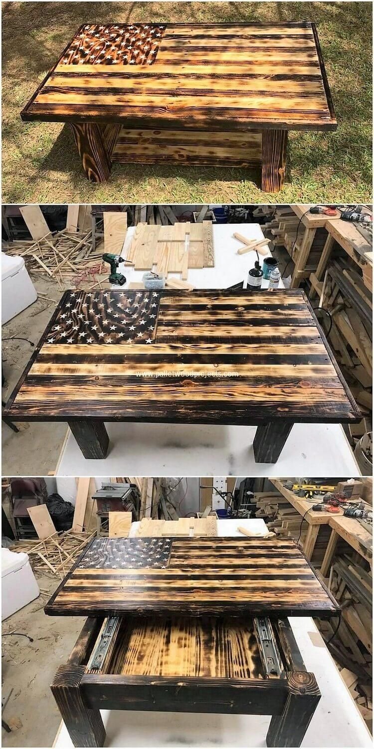 Стол из поддонов