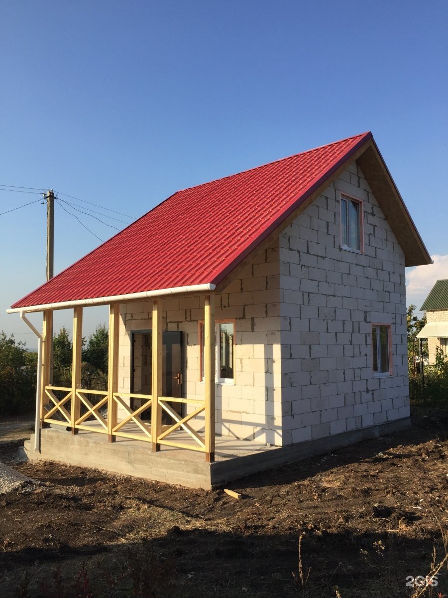 Дачный домик из газоблоков