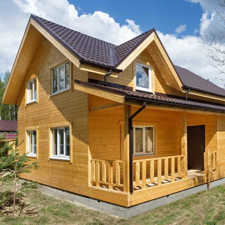 Имитация в каркасном доме