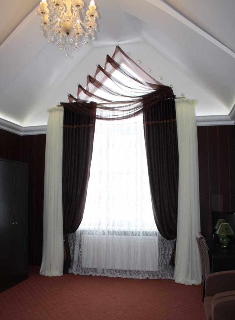 Шторы на треугольные окна