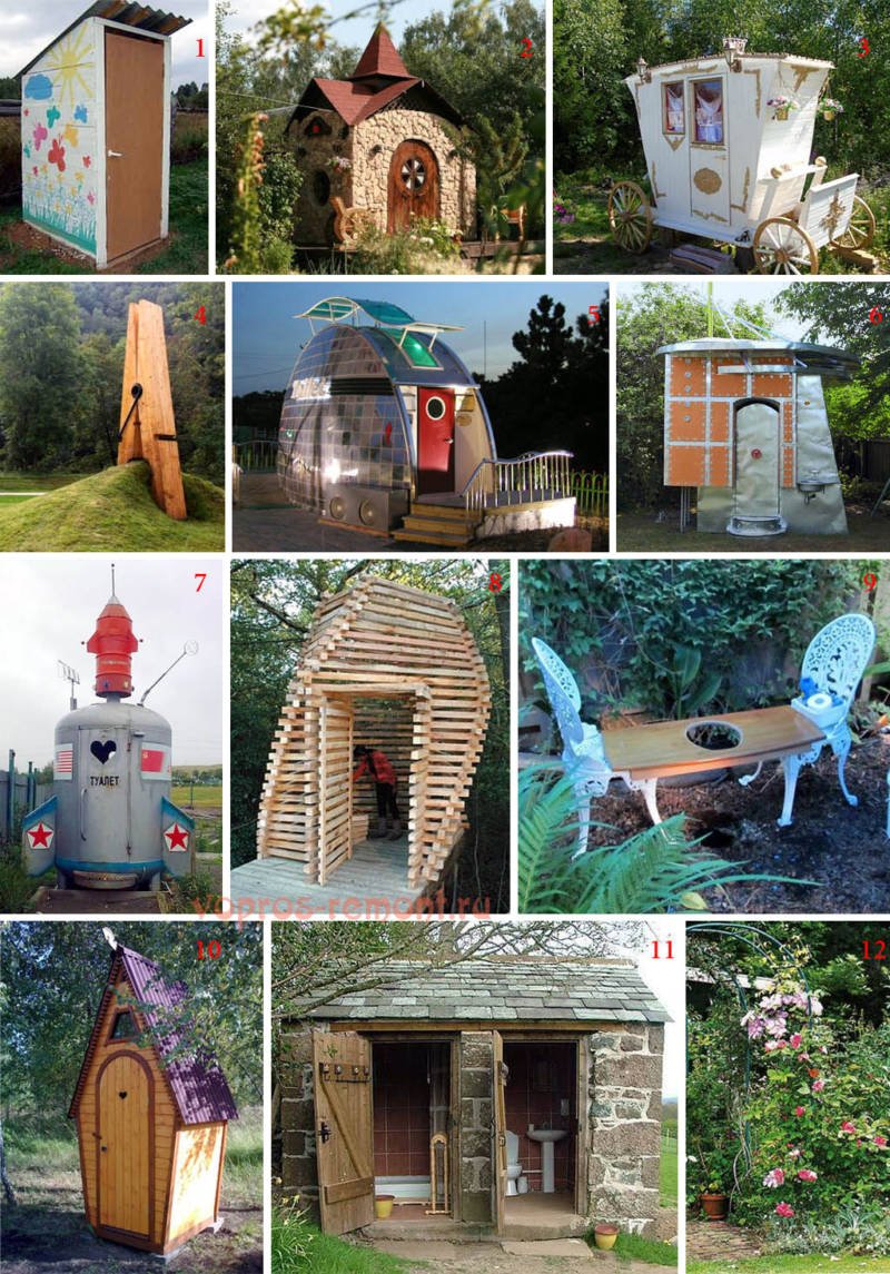 Необычные туалеты на даче